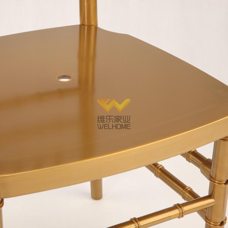 Golden Plastic tiffany chair For wedding/events